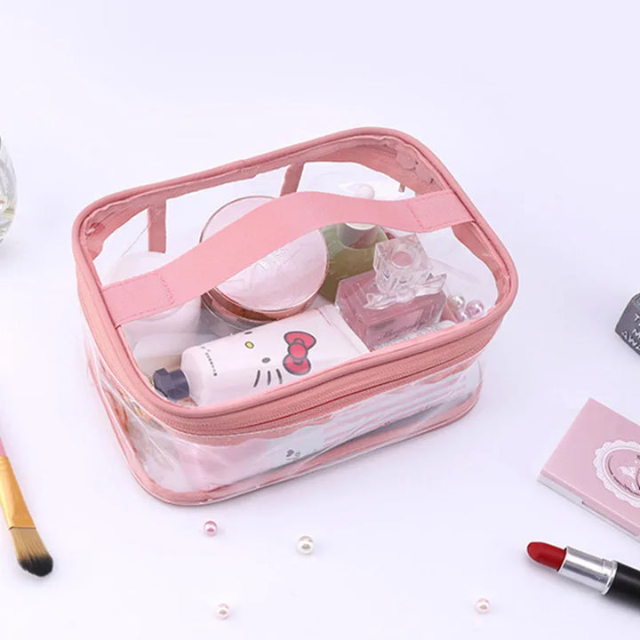 Braelyn | Mit Reißverschluss Wasserdichte Klarsicht Reise Make-up Kosmetik Kulturbeutel