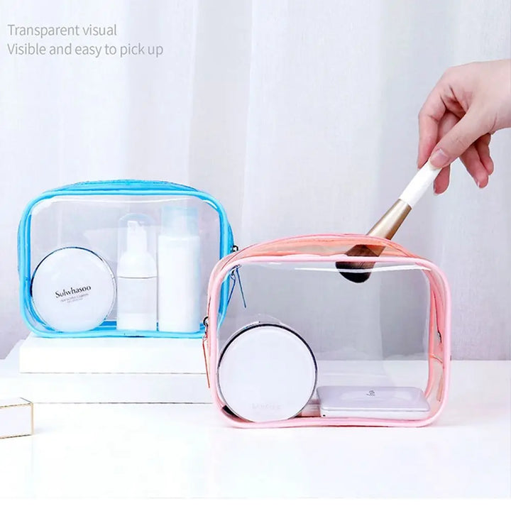 Samantha | Kompakte und tragbare transparente Make-up-Tasche