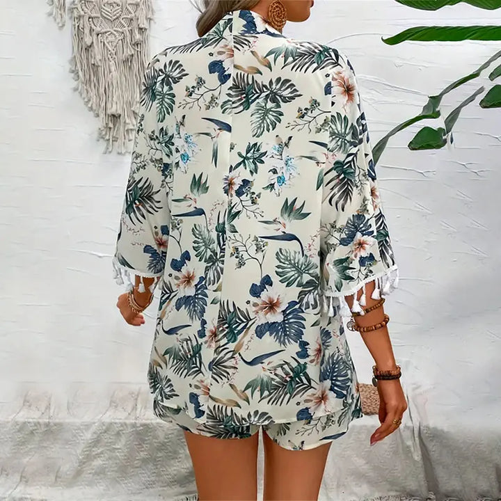 Dianella | Blütenbedrucktes Sommer Set für Damen