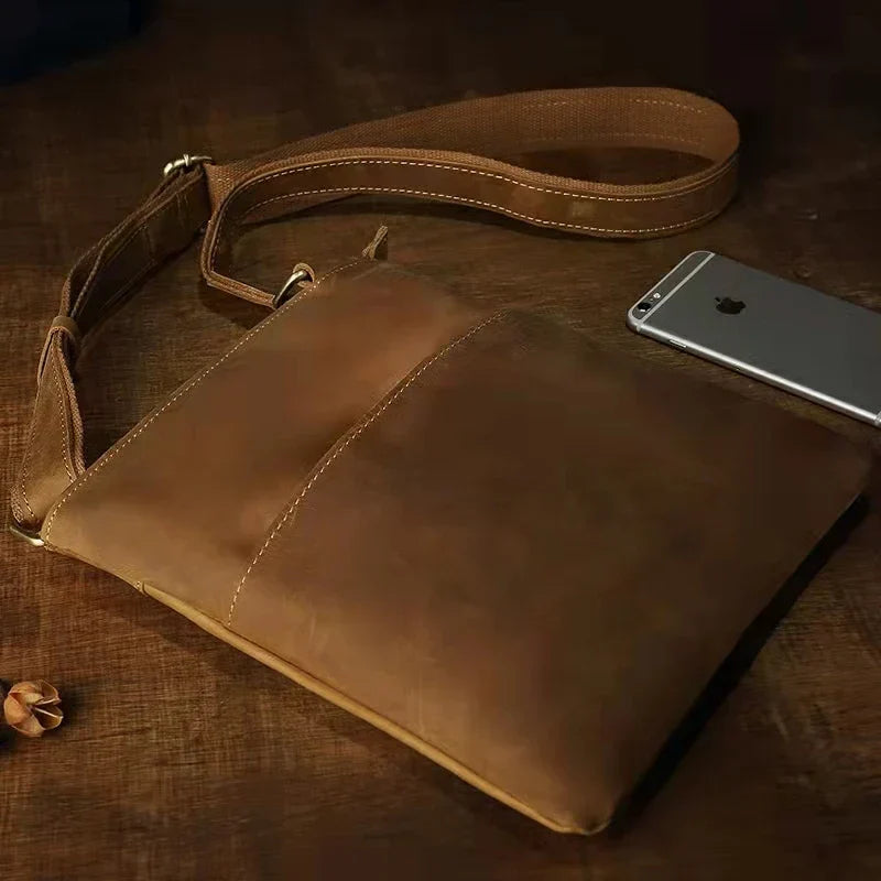 Jasper | Vintage Leder Crossbody Sling Reisetasche