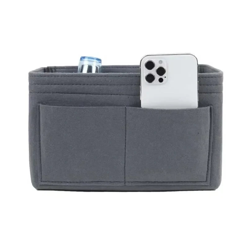Kimber | Filz-Einsatz Kosmetik-Make-up Tasche Reise-Organizer