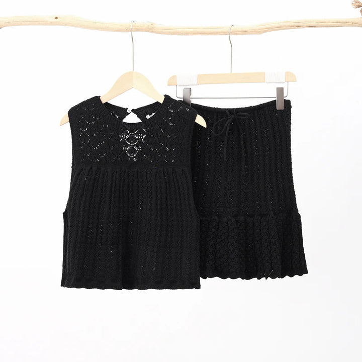 Amari | Baumwolle Häkel Zwei-Teiler Set
