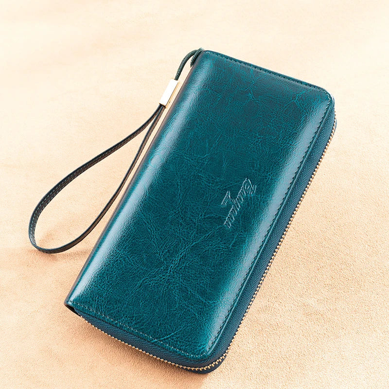 Naya | RFID Leder Telefon Tasche Clutch Reisebrieftasche