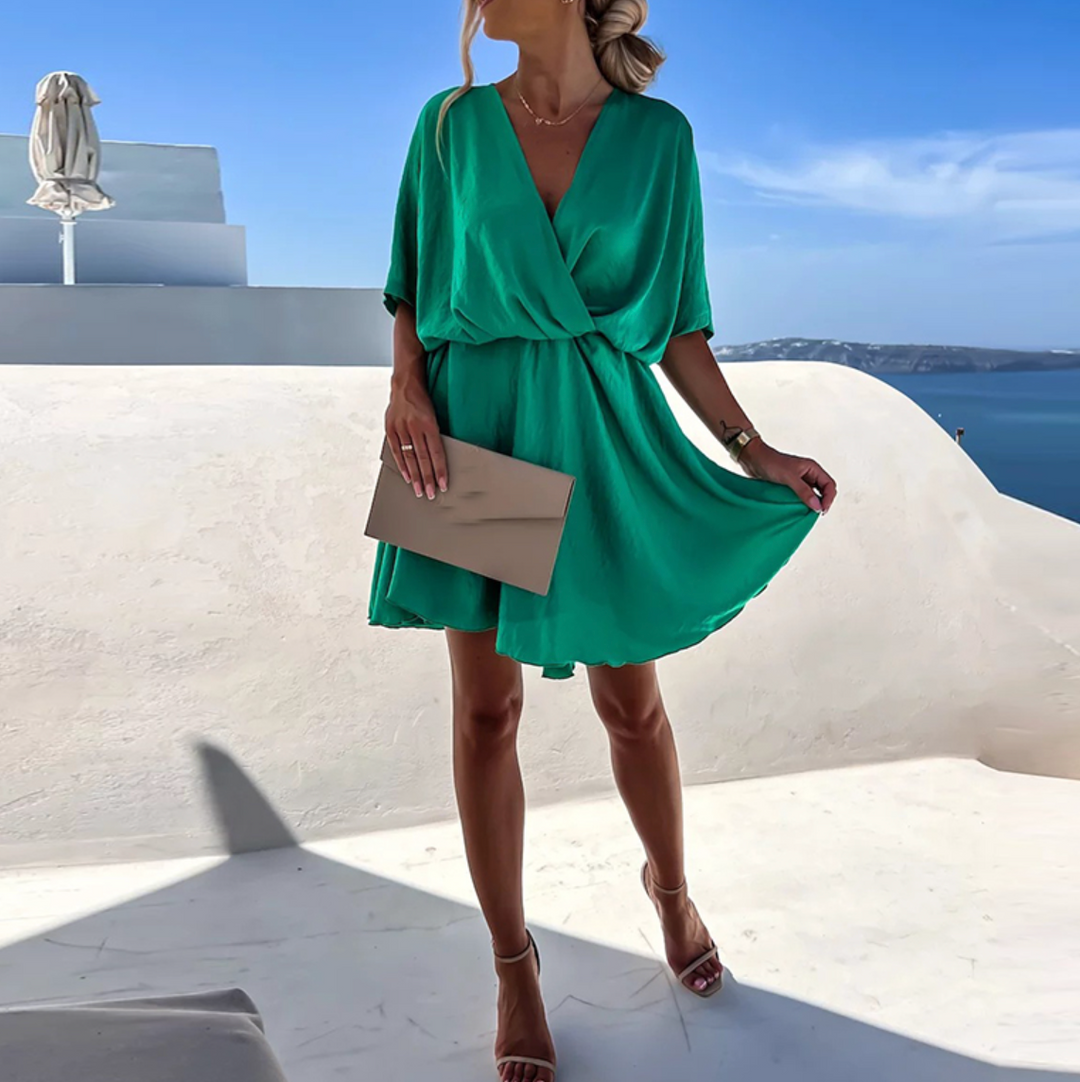 RYLEE | Luxuriöses Satin Wickelkleid