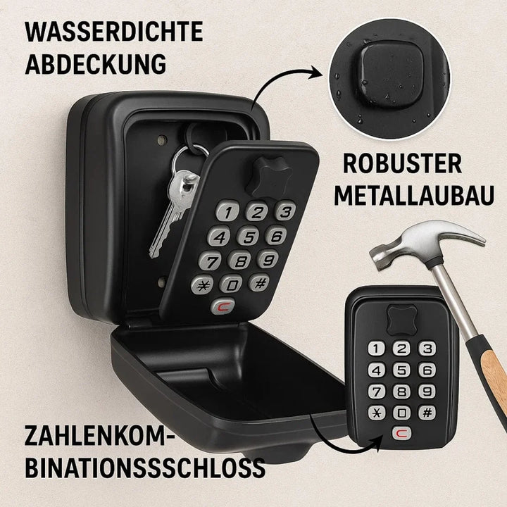 Schlüsseltresor Außen | Schlüsselsafe mit Code | SafeHaus 2