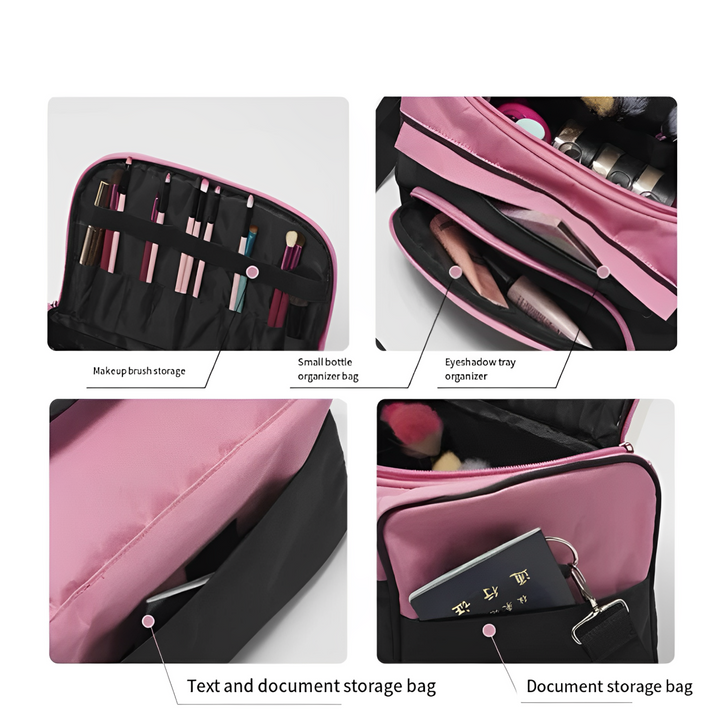 Winona | Professionelle Kosmetiktasche mit großem Fassungsvermögen für Reisen