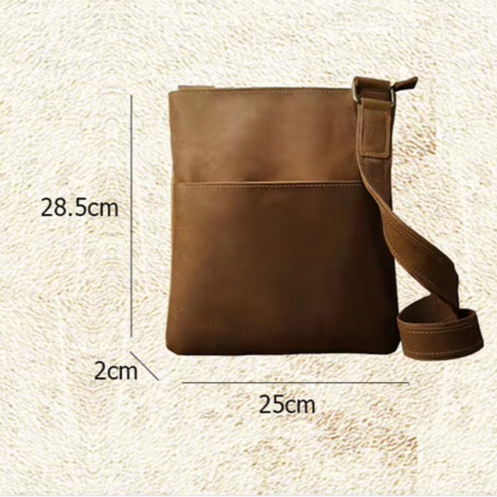 Jasper | Vintage Leder Crossbody Sling Reisetasche