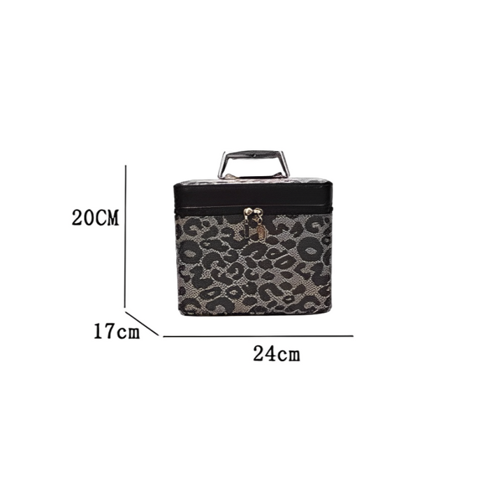 Keyla | Damen Reisekosmetiktasche mit Leopardenmuster Organizierer