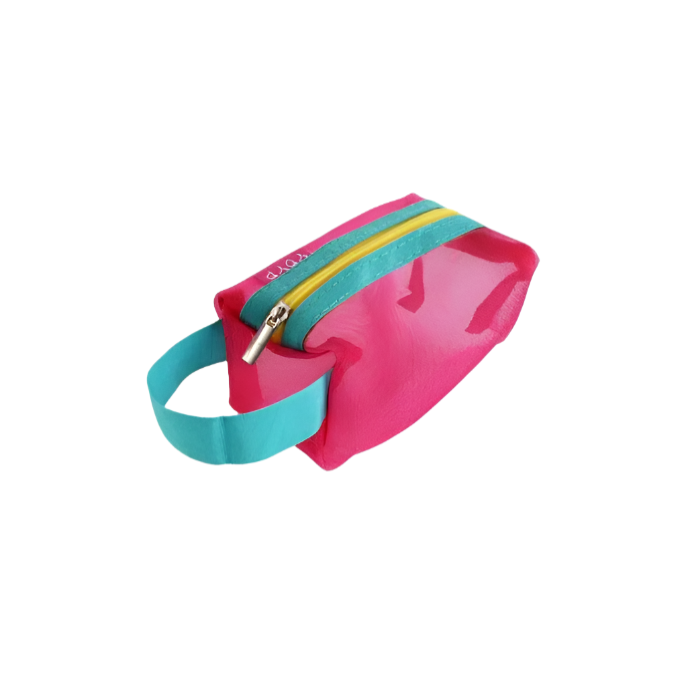 Raina | Transparente Farbige Netz-Make-up-Tasche