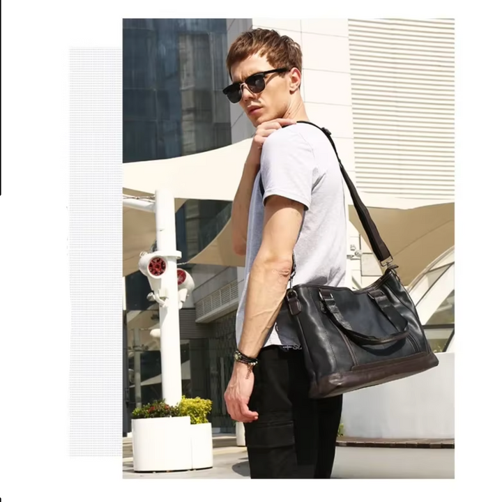 Jack | Stilvolle Herren PU-Leder Reise Crossbody Messenger Tasche