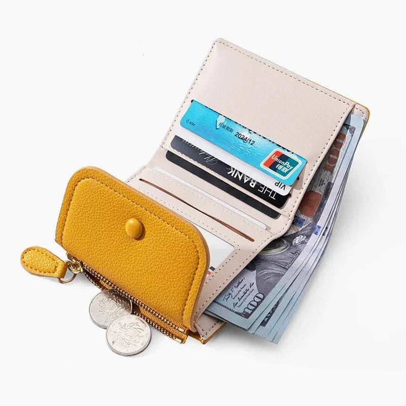 Araceli | Kurzes Mini-Reiseportemonnaie mit Druckknopfverschluss
