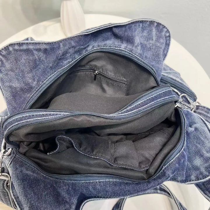 Daisy | Vintage gewaschene Denim Crossbody Messenger Tasche