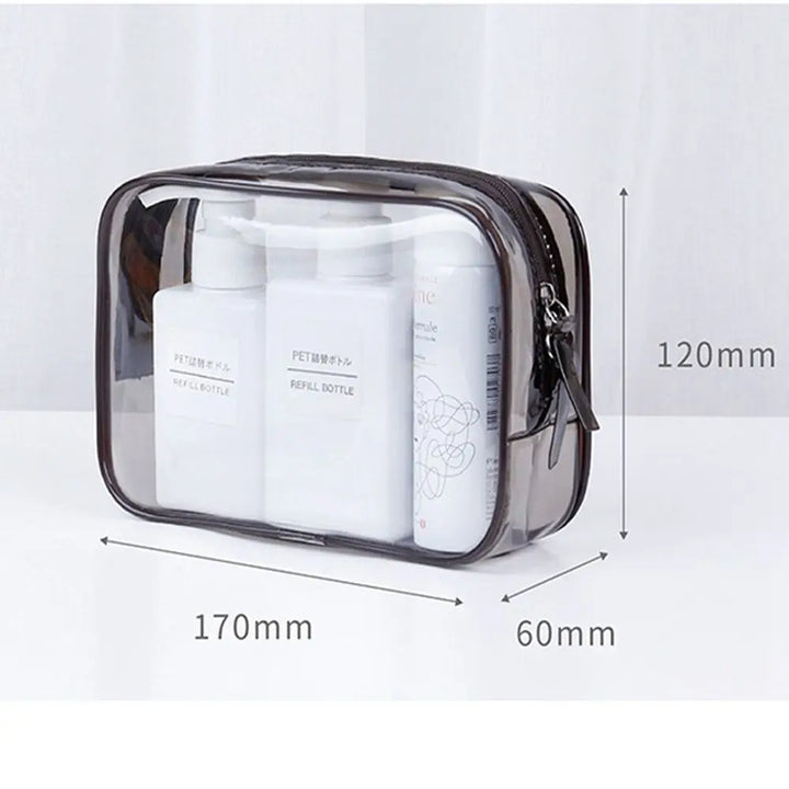 Samantha | Kompakte und tragbare transparente Make-up-Tasche