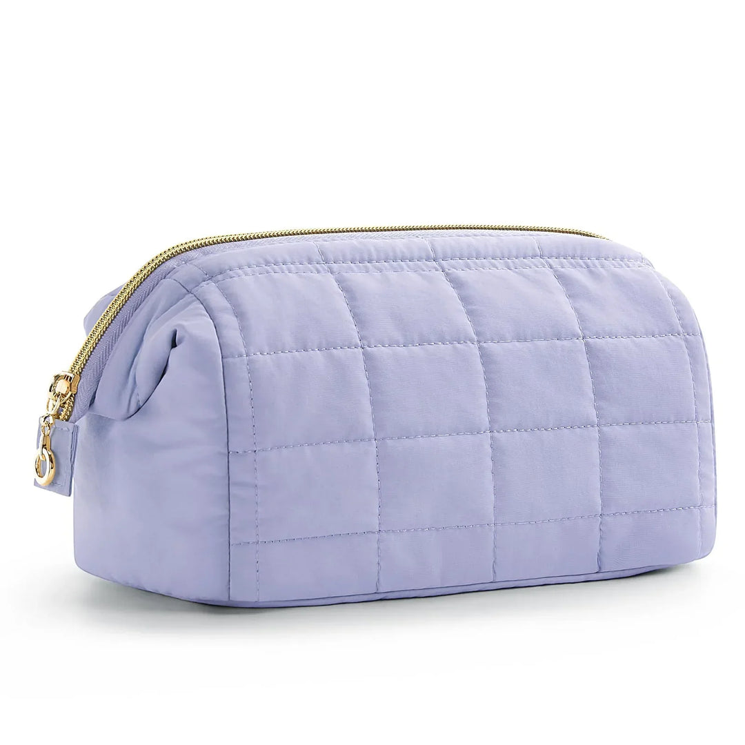 Louise | Elegante und geräumige weiche, gesteppten Kosmetiktasche