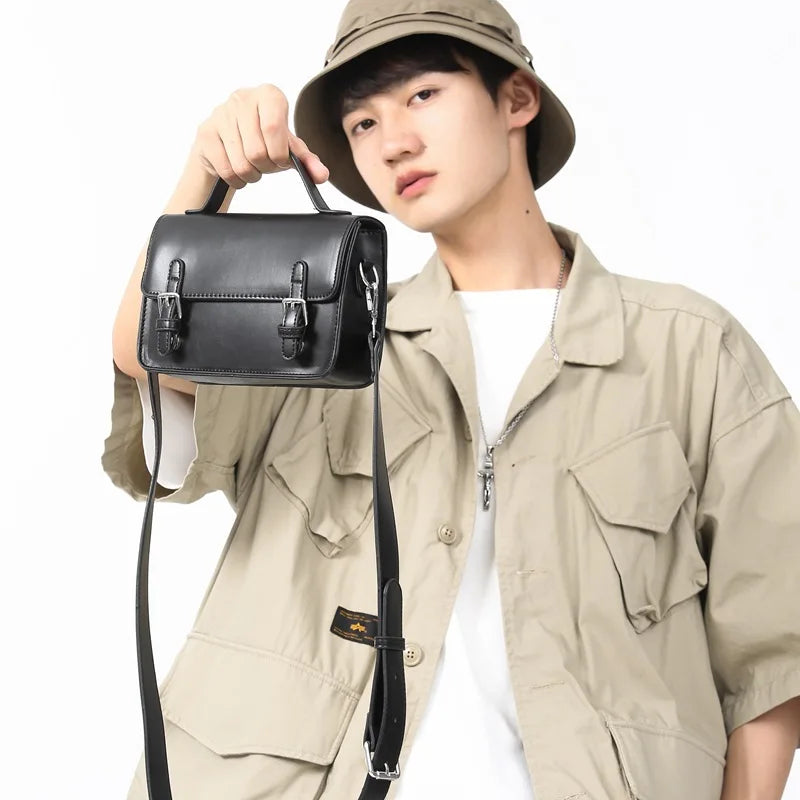 Liam | Herren Trendy Kleine Leder Crossbody Sling Handtasche
