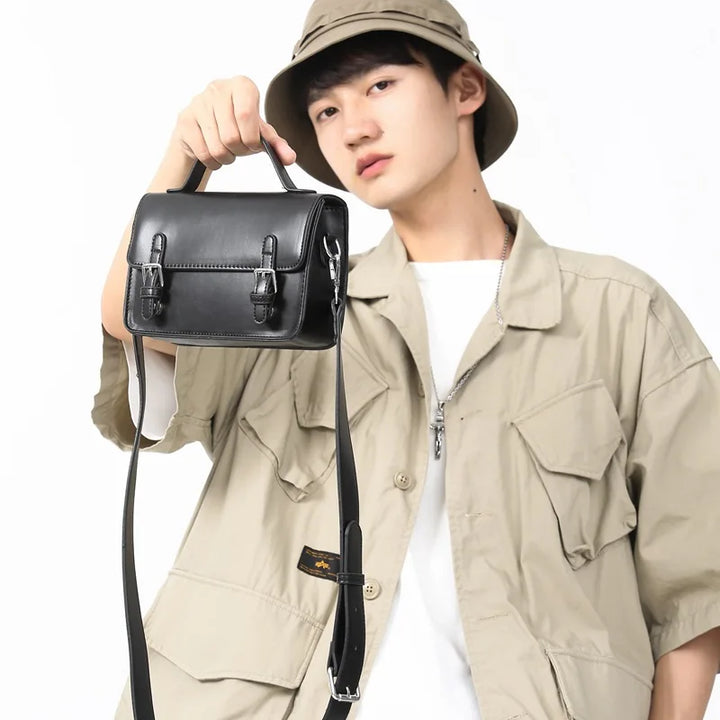 Liam | Herren Trendy Kleine Leder Crossbody Sling Handtasche