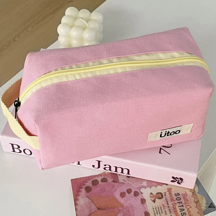 Marleigh | Canvas Kosmetik-Make-up Tasche