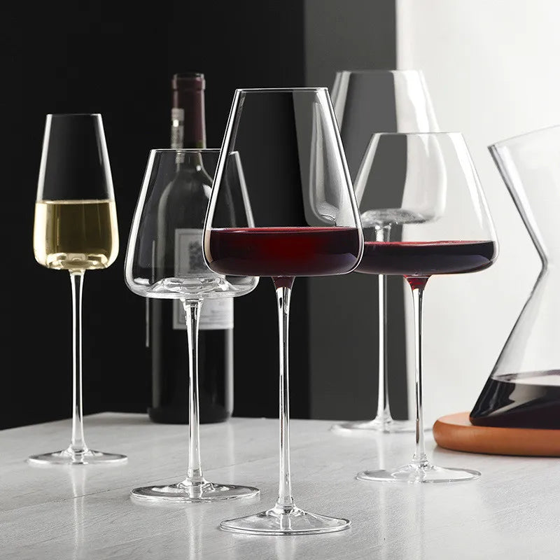 Sets von 2, 4 & 6 handgefertigten Kristall-Wein- und Champagnergläsern - 4 Größen 3