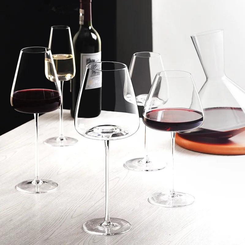 Sets von 2, 4 & 6 handgefertigten Kristall-Wein- und Champagnergläsern - 4 Größen 4