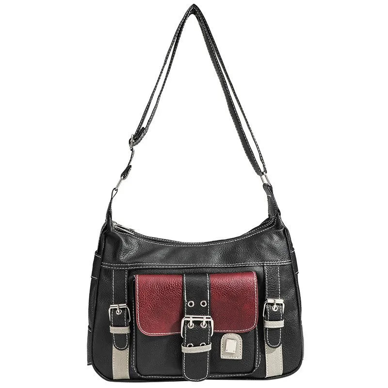 Leila | Vintage Veganes  Leder Damen Crossbody Handtasche