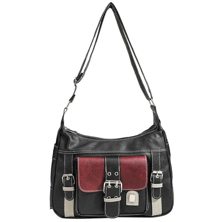 Leila | Vintage Veganes  Leder Damen Crossbody Handtasche