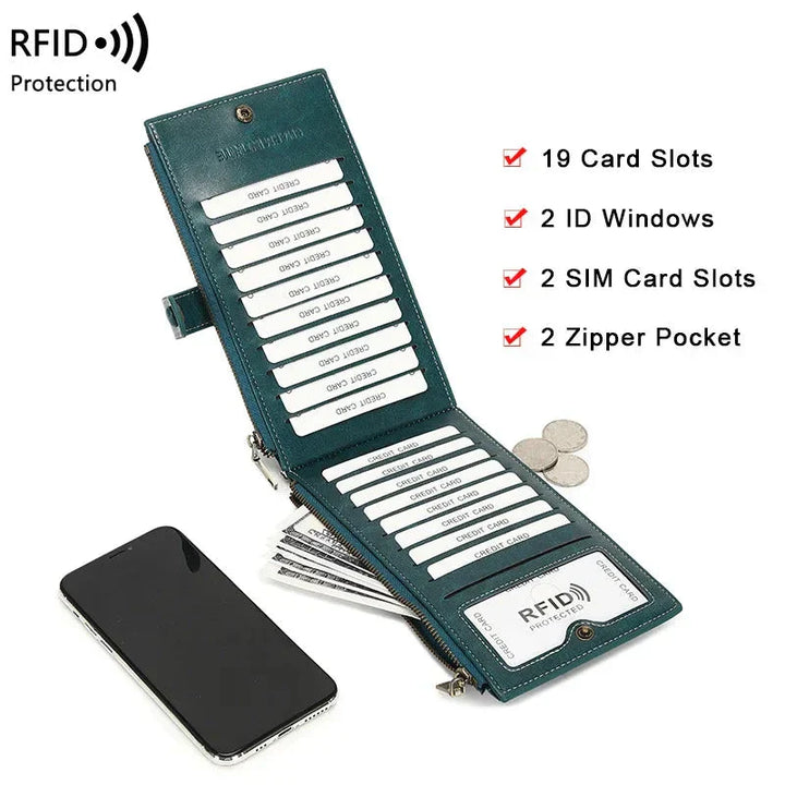 Savanna | RFID-blockierende große Reise-Clutch-Geldbörse