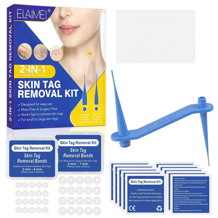 Skin-Tag-Entfernungskit-2-in-1 Silikonbandligationssystem für den sicheren Heimgebrauch-1