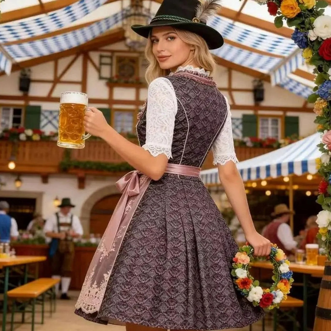 Sophie | Damen Oktoberfest Dirndl 3-teilig Spitze Trachtenkleid 1