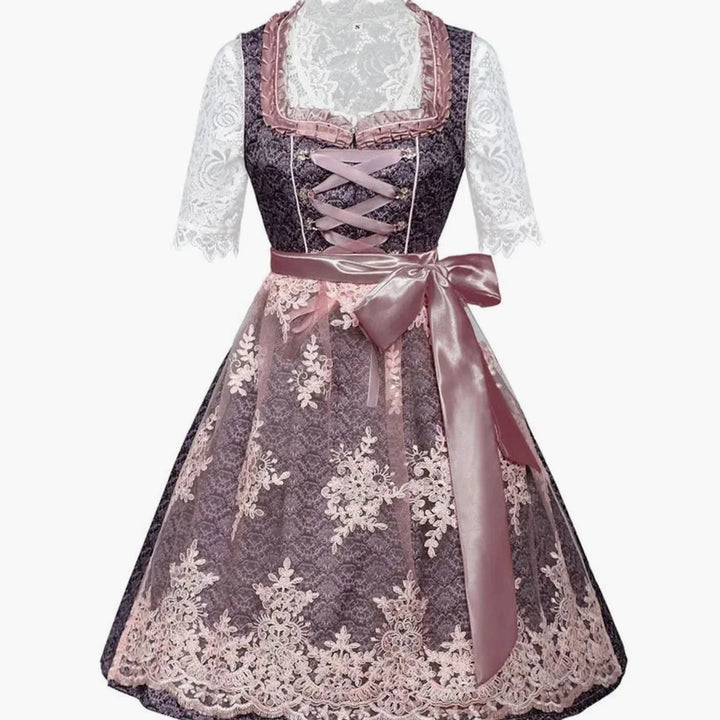 Sophie | Damen Oktoberfest Dirndl 3-teilig Spitze Trachtenkleid 2