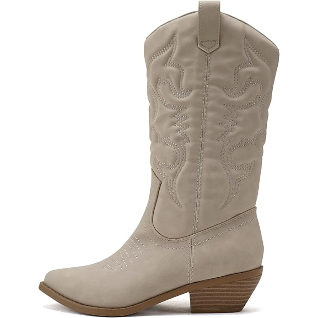 Stilvolle Western-Cowboystiefel mit spitzer Spitze - Gracia 0