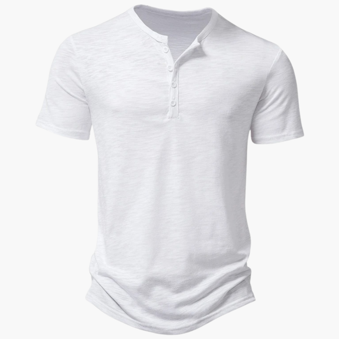Stylisches Kurzarm-Hemd Herren – Bequemes Henley-Shirt für Sommer, Lässiger Look, Ideal für Freizeit und Urlaub 4