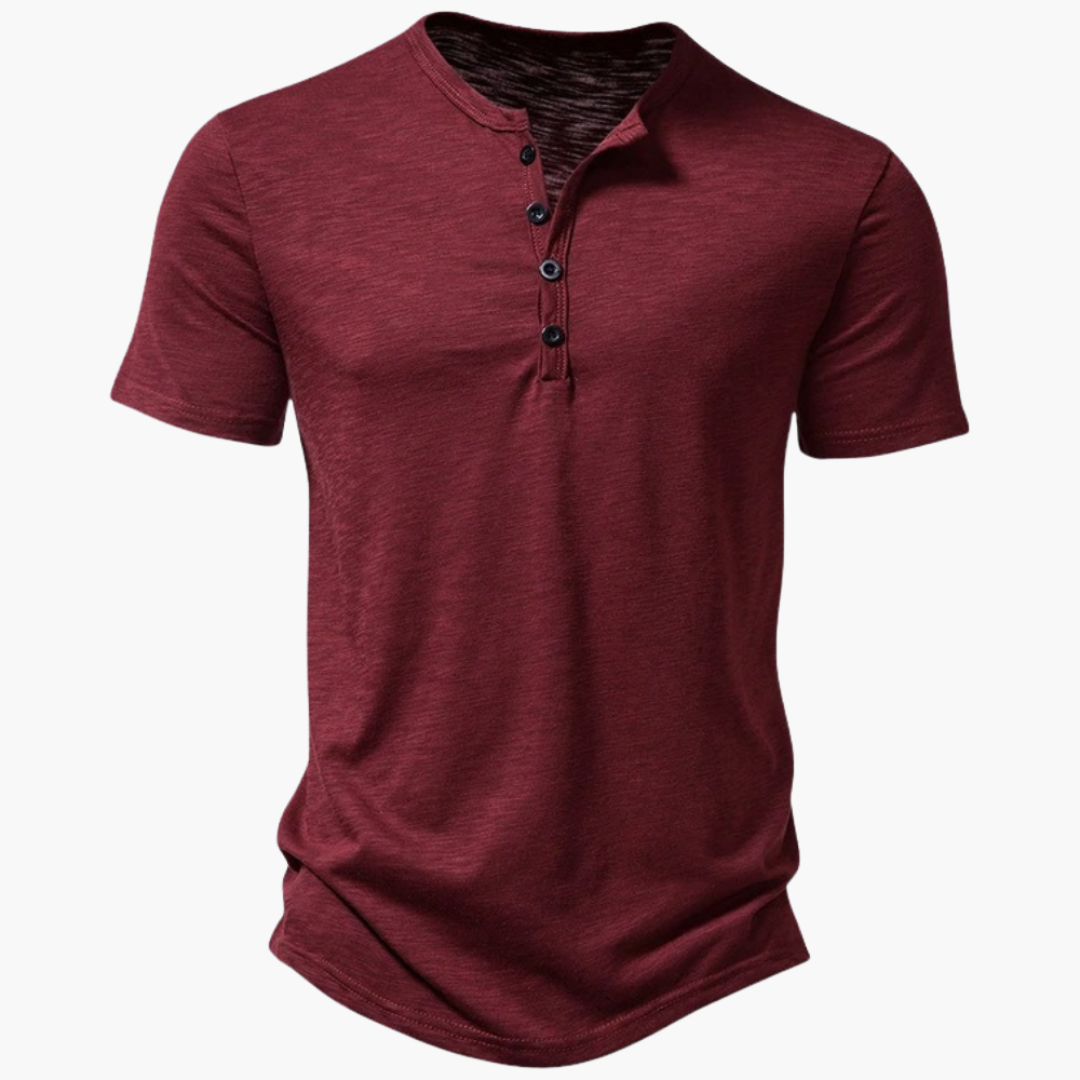 Stylisches Kurzarm-Hemd Herren – Bequemes Henley-Shirt für Sommer, Lässiger Look, Ideal für Freizeit und Urlaub 5