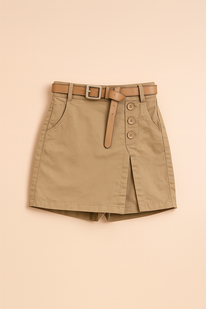 Suzy High -Waisted Shorts und ein dekorativer Gürtel 4