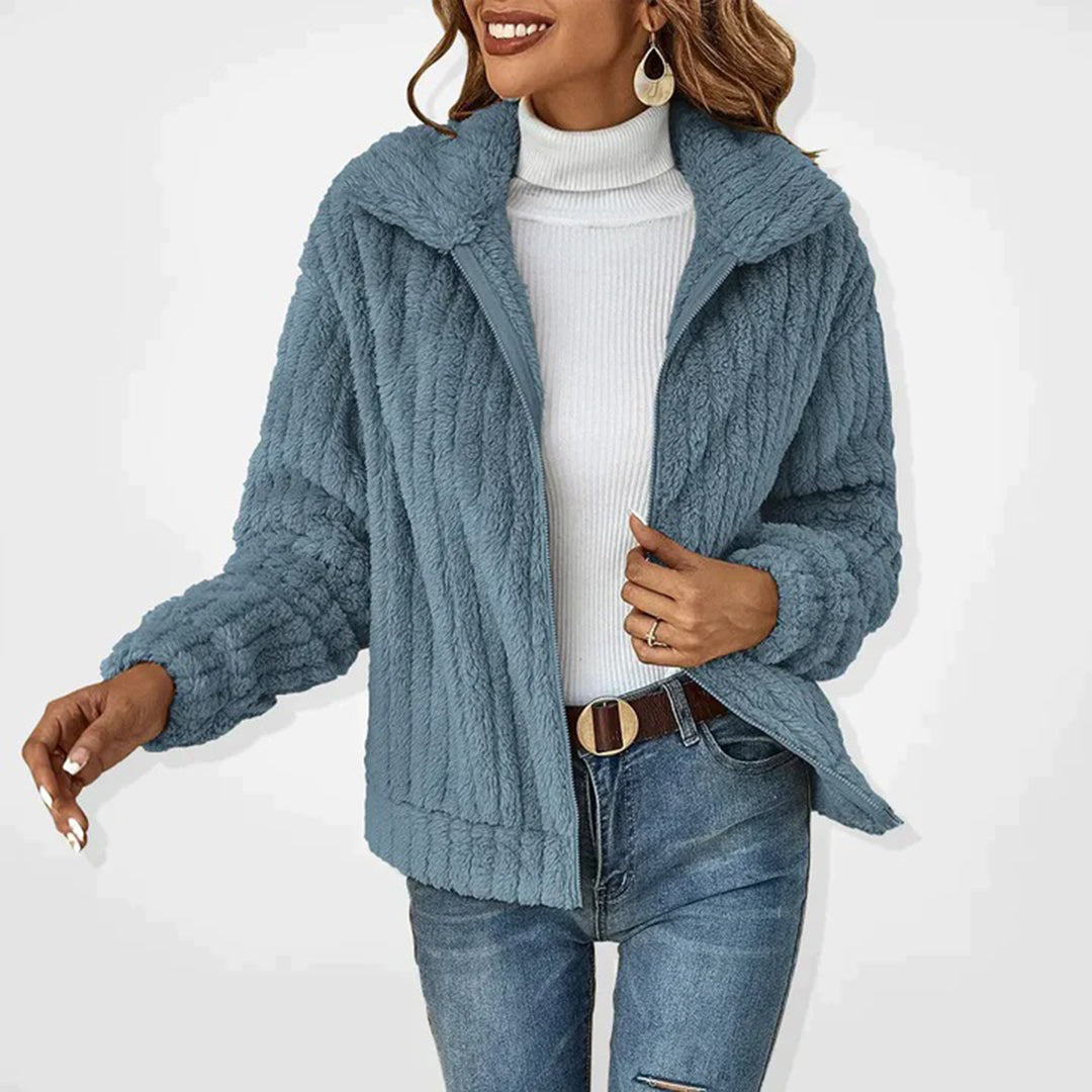Jasmine | Luxuriöse Lange Fleecejacke für Wintertage