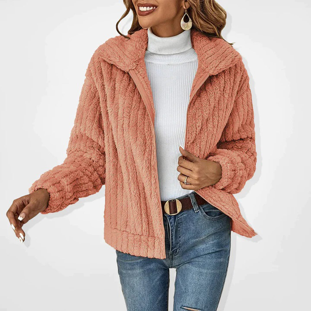 Jasmine | Luxuriöse Lange Fleecejacke für Wintertage