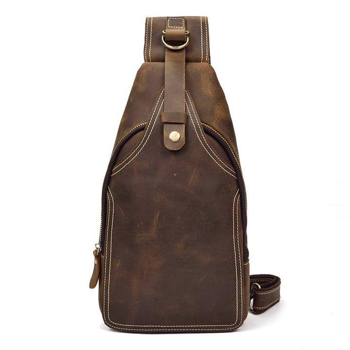 Timo | Luxuriöse Leder Abenteuerschultertasche