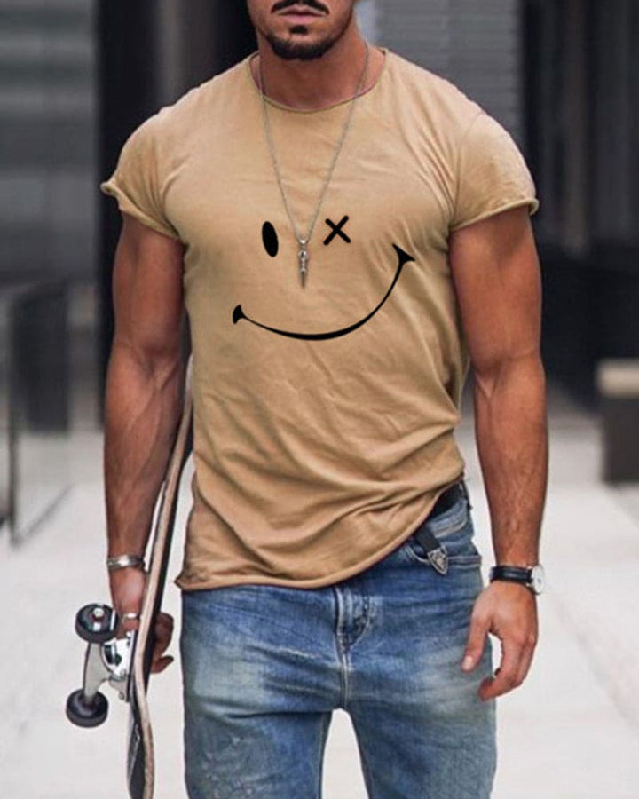 T Shirts Männer Kurzarm Rundhalsausschnitt – Bequem Und Lässig Für Den Sommer 1