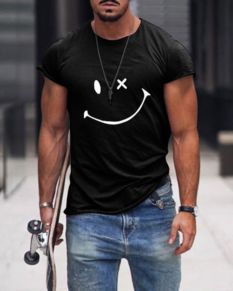 T Shirts Männer Kurzarm Rundhalsausschnitt – Bequem Und Lässig Für Den Sommer 3
