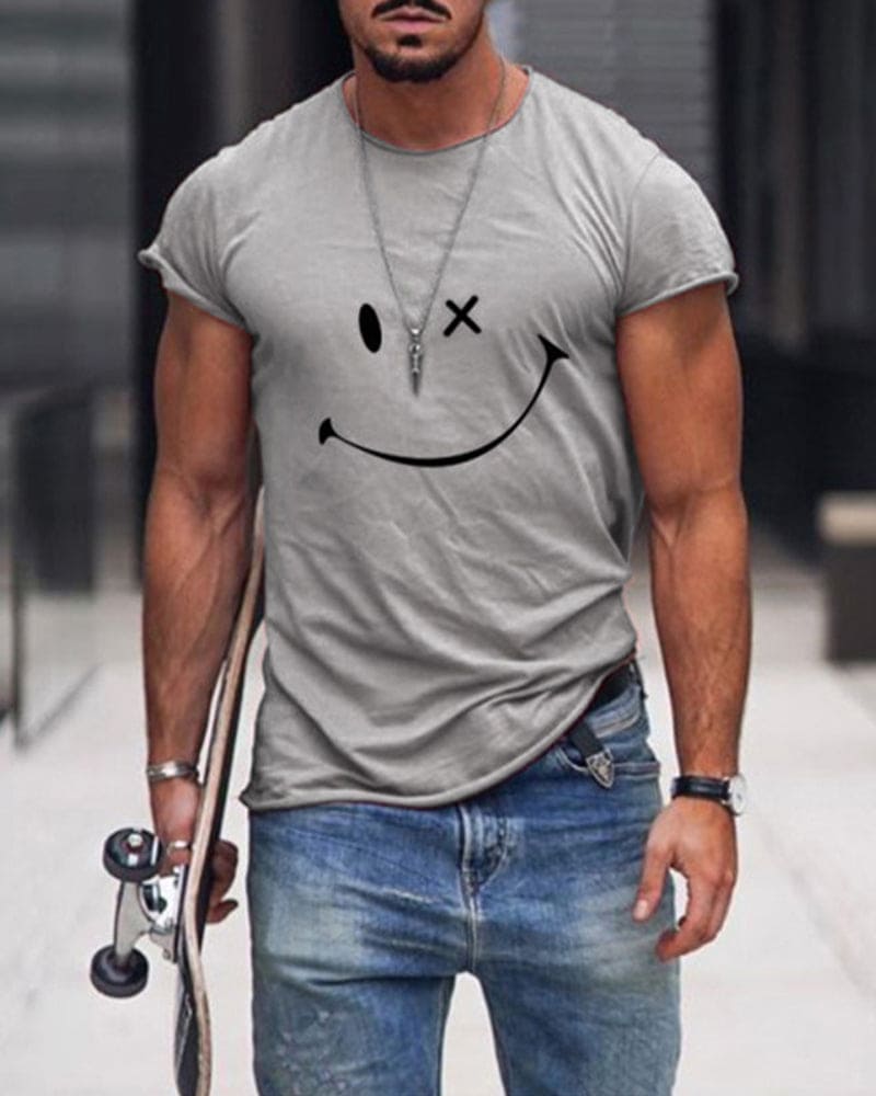T Shirts Männer Kurzarm Rundhalsausschnitt – Bequem Und Lässig Für Den Sommer 5
