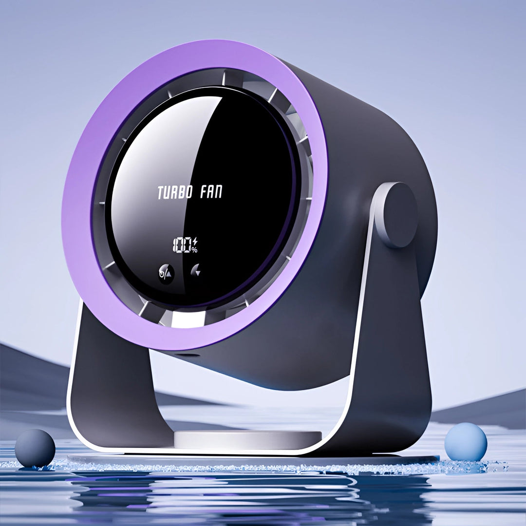 Bladeless Turbo -Lüfter mit LED -Display - kompakte, ruhige Kühllösung für Schlafzimmer und Wohnzimmer-2