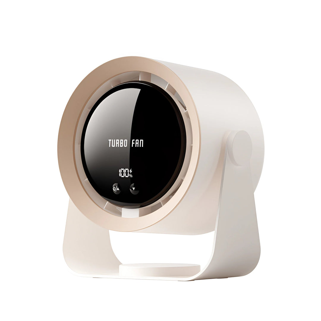 Bladeless Turbo -Lüfter mit LED -Display - kompakte, ruhige Kühllösung für Schlafzimmer und Wohnzimmer-1