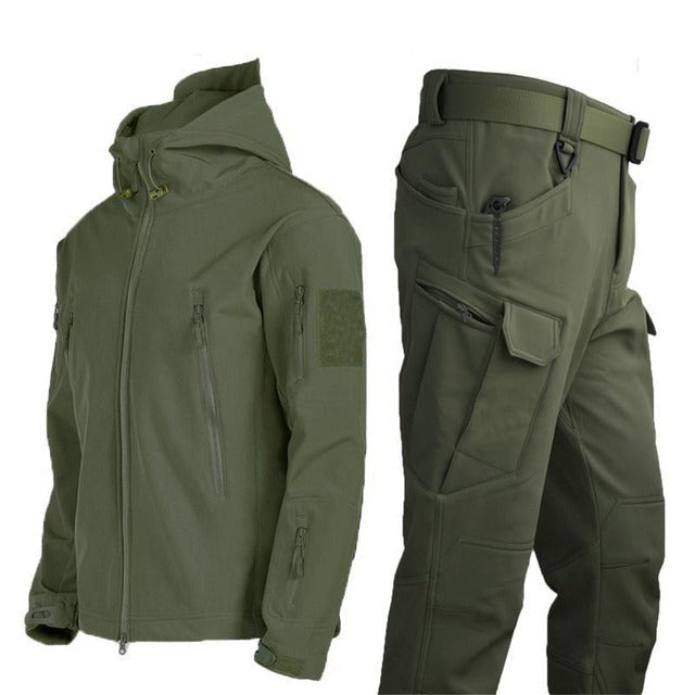 Taktische Herren Outdoor Jacke und Hose Wasser- und Winddicht für Abenteuer 6