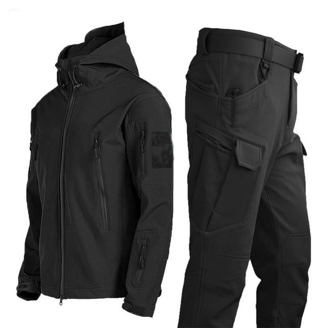 Taktische Herren Outdoor Jacke und Hose Wasser- und Winddicht für Abenteuer 9