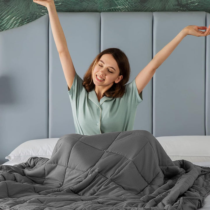 Therapeutische Gewichtsdecke Für Erholsamen Schlaf Atmungsaktives Material 1