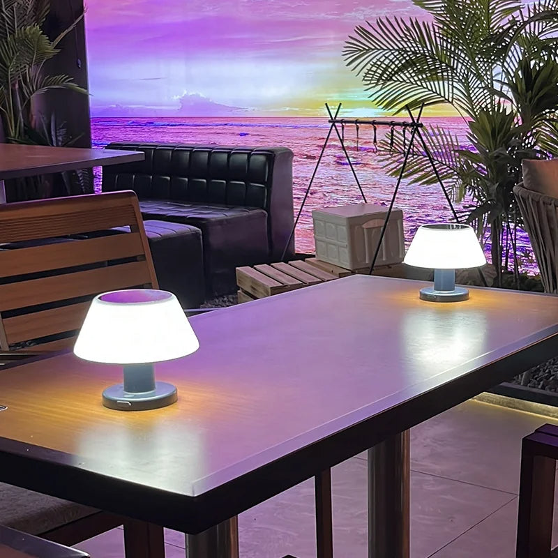 Tischlampe Ohne Kabel – Moderne Solar-Tischleuchte Mit LED Licht Für Innen Und Außen, Nachhaltige Beleuchtung, Kabellose Freiheit 2