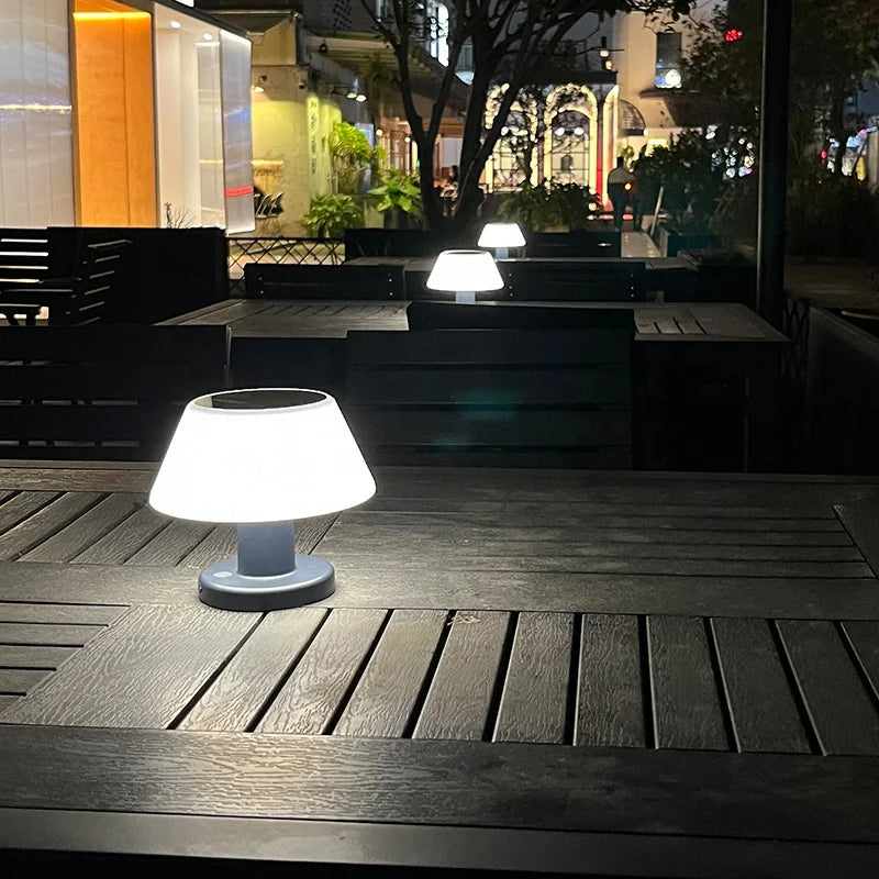 Tischlampe Ohne Kabel – Moderne Solar-Tischleuchte Mit LED Licht Für Innen Und Außen, Nachhaltige Beleuchtung, Kabellose Freiheit 3