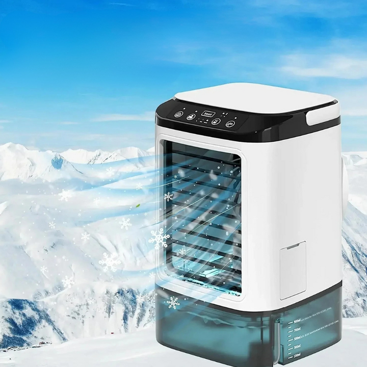 Tragbare Klimaanlage mit 3 Geschwindigkeitsstufen und Ultraschallkühlung 0