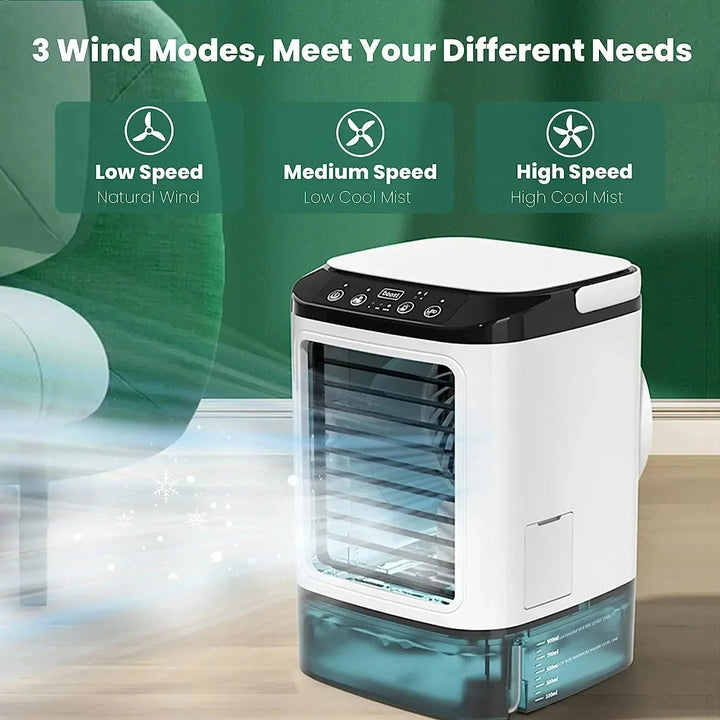 Tragbare Klimaanlage mit 3 Geschwindigkeitsstufen und Ultraschallkühlung 2