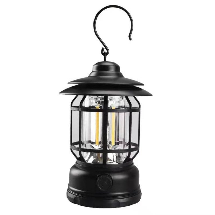 Tragbare Retro-Campinglampe 0
