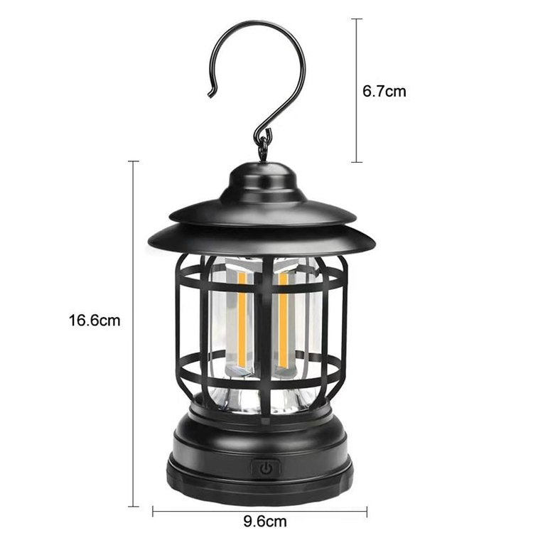 Tragbare Retro-Campinglampe 7